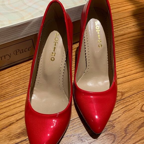 Potino Red Heels New Size 6 Made In Turkey - Picture 1 of 4